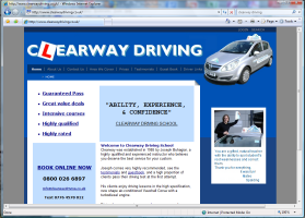 Screenshot of www.clearwaydriving.com